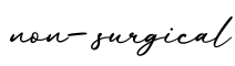 单词non-surgical书写