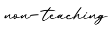 单词non-teaching书写