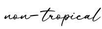 单词non-tropical书写