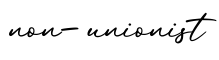 单词non-unionist书写