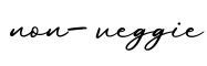 单词non-veggie书写