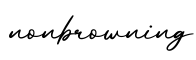 单词nonbrowning书写