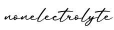单词nonelectrolyte书写