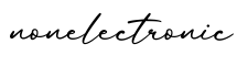 单词nonelectronic书写