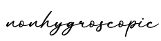 单词nonhygroscopic书写