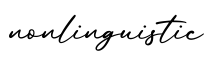单词nonlinguistic书写