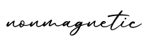 单词nonmagnetic书写