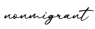 单词nonmigrant书写