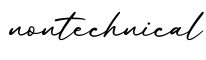 单词nontechnical书写