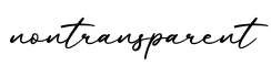 单词nontransparent书写