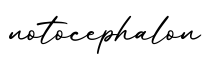单词notocephalon书写