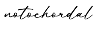 单词notochordal书写