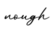 单词nough书写