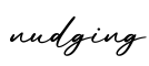 单词nudging书写