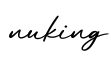 单词nuking书写