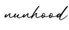 单词nunhood书写