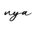 单词nya书写