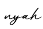 单词nyah书写