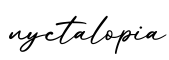 单词nyctalopia书写
