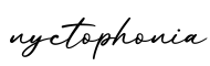 单词nyctophonia书写