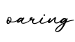 单词oaring书写