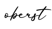 单词oberst书写