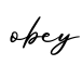 单词obey书写