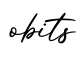 单词obits书写
