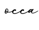单词occa书写