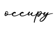 单词occupy书写