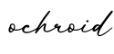 单词ochroid书写
