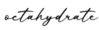 单词octahydrate书写