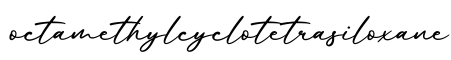 单词octamethylcyclotetrasiloxane书写