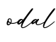 单词odal书写