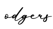 单词odgers书写