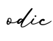 单词odic书写