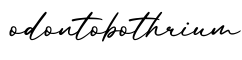 单词odontobothrium书写