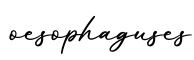 单词oesophaguses书写