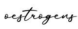 单词oestrogens书写