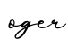 单词oger书写