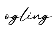 单词ogling书写