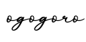 单词ogogoro书写