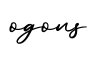 单词ogons书写