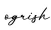 单词ogrish书写