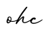 单词ohc书写