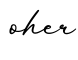单词oher书写