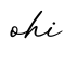单词ohi书写