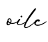 单词oilc书写