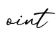 单词oint书写