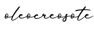 单词oleocreosote书写